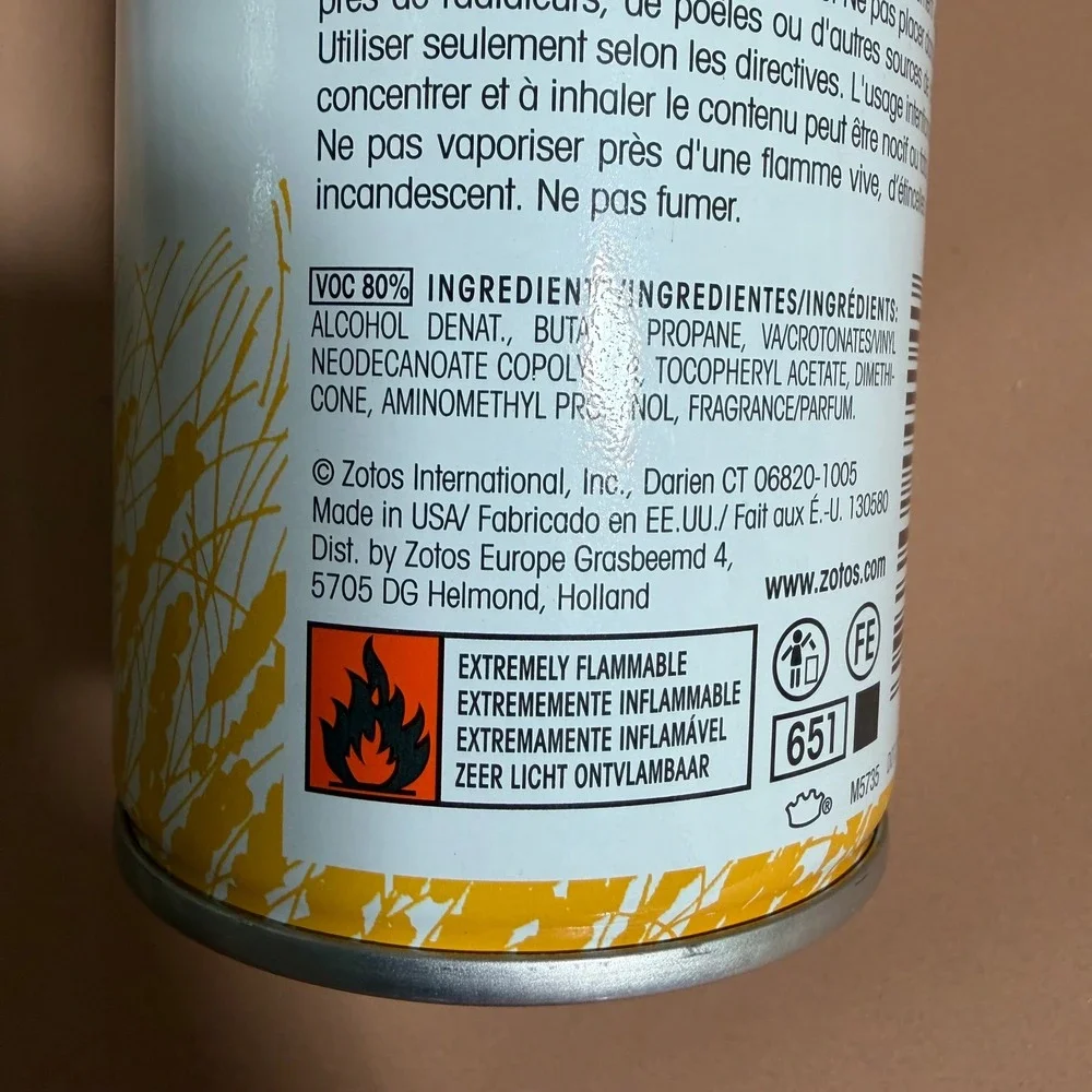 Lamaur Vitae Unscented Ultra Hold Hair Spray with Vitamin E 12oz Aerosol Zotos